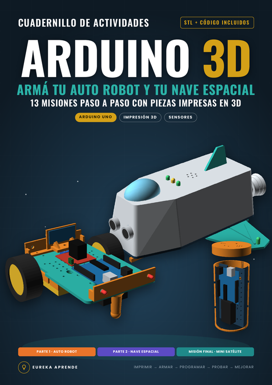 Arduino 3D Arma tu auto y tu nave espacial