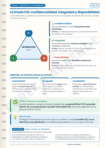Seguridad de la información : ISO 27001