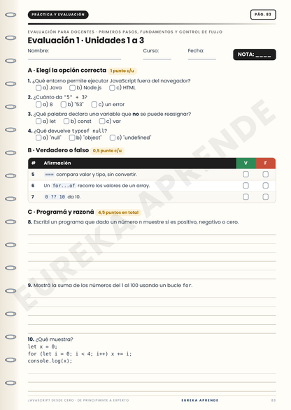 JavaScript desde Cero: De principiante a experto